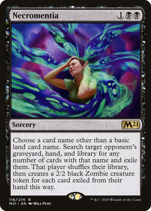 Necromentia (M21-116) [Core Set 2021] MTG Single Wizards of the Coast