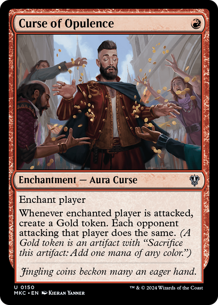 Curse of Opulence (MKC-150) [Murders at Karlov Manor Commander] MTG Single Wizards of the Coast