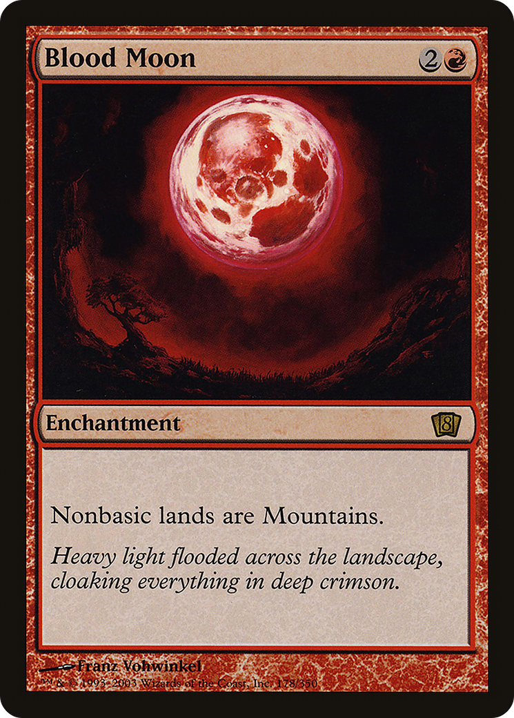 Blood Moon (8ED-178) [8th Edition] Foil MTG Single Wizards of the Coast