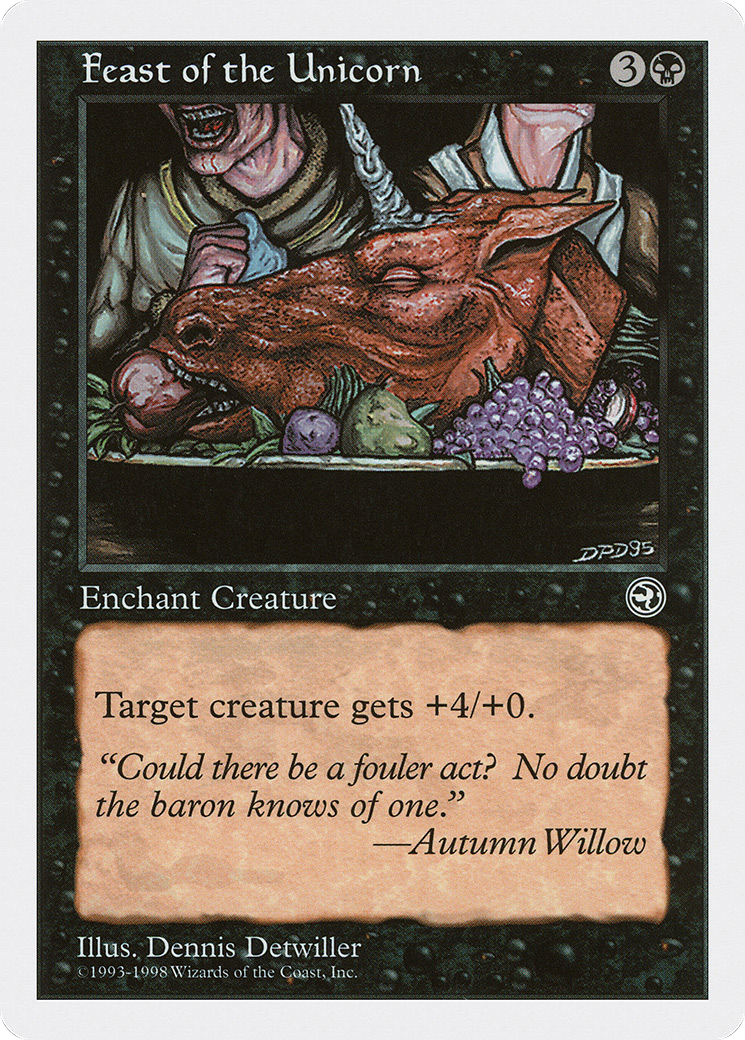 Feast of the Unicorn (ATH-023) [Anthologies] MTG Single Wizards of the Coast