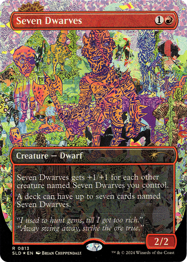 Seven Dwarves (SLD-813) [Secret Lair] Drop (Borderless) Foil MTG Single Wizards of the Coast
