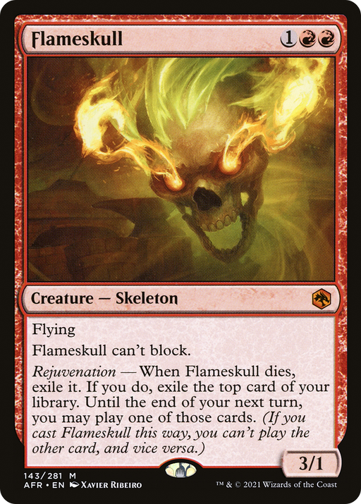 Flameskull (AFR-143) [Adventures in the Forgotten Realms] Foil MTG Single Wizards of the Coast