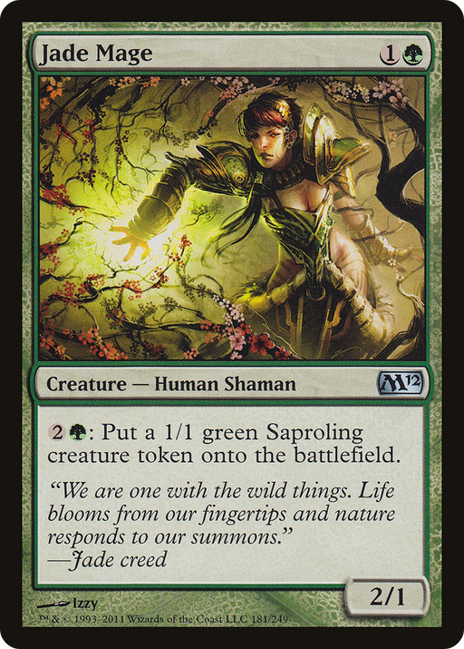Jade Mage (M12-181) [Magic 2012] Foil MTG Single Wizards of the Coast