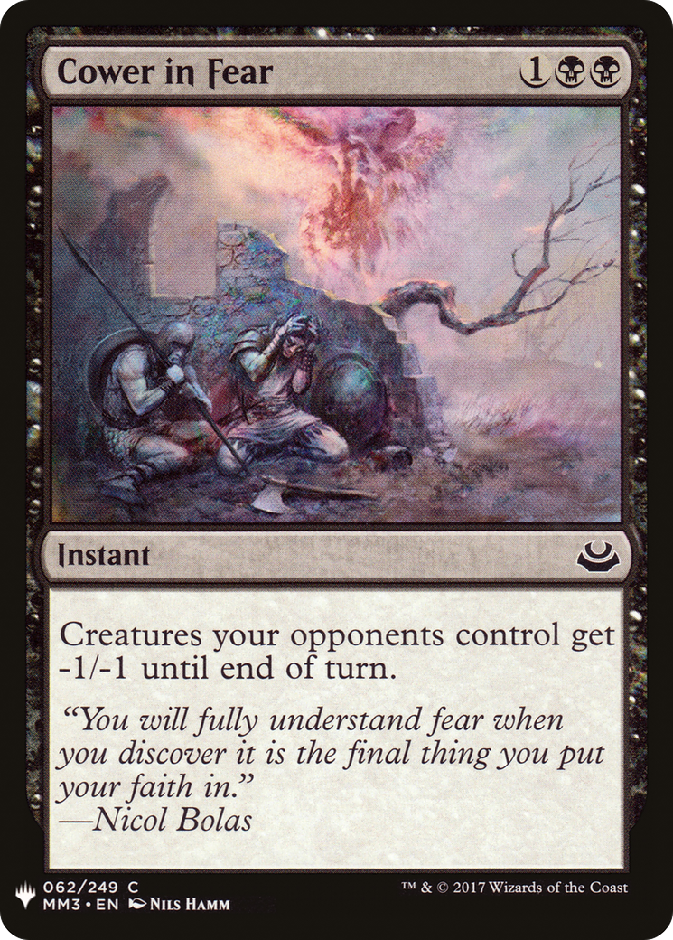 Cower in Fear (LIST-062) [Mystery Booster] The List MTG Single Wizards of the Coast