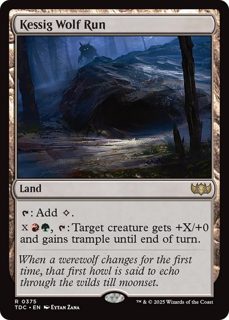 Kessig Wolf Run (TDC-375) [Commander: Tarkir: Dragonstorm] MTG Single Wizards of the Coast