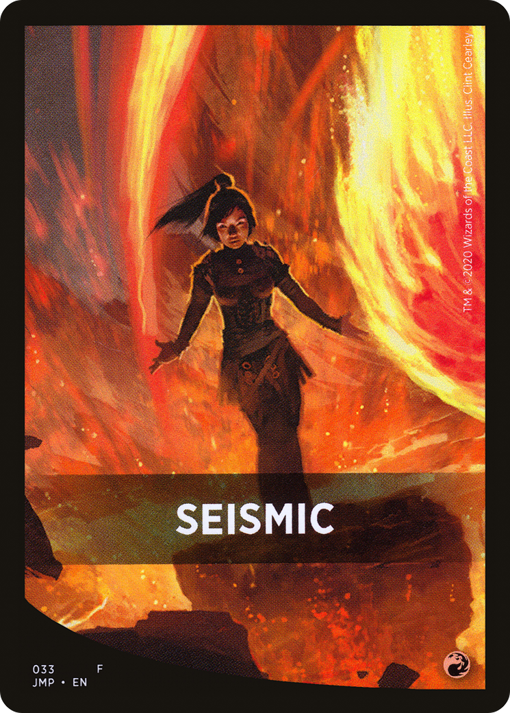 Seismic Theme Card (JMP-033) [Tokens] Jumpstart Front Cards MTG Single Wizards of the Coast