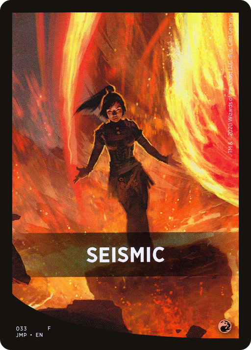 Seismic Theme Card (JMP-033) [Tokens] Jumpstart Front Cards MTG Single Wizards of the Coast