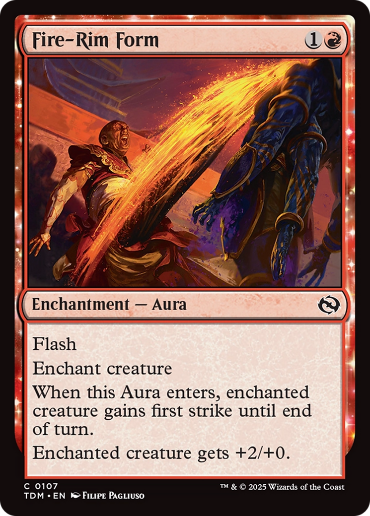 Fire-Rim Form (TDM-107) [Tarkir: Dragonstorm] Foil MTG Single Wizards of the Coast