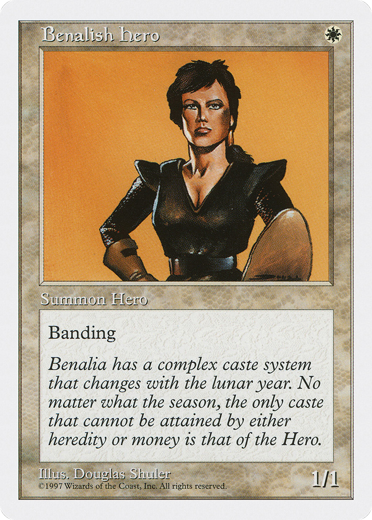 Benalish Hero (5ED-010) [Fifth Edition] MTG Single Wizards of the Coast