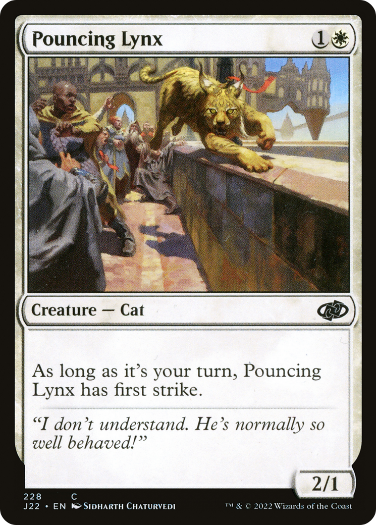 Pouncing Lynx (J22-228) [Jumpstart 2022] MTG Single Wizards of the Coast