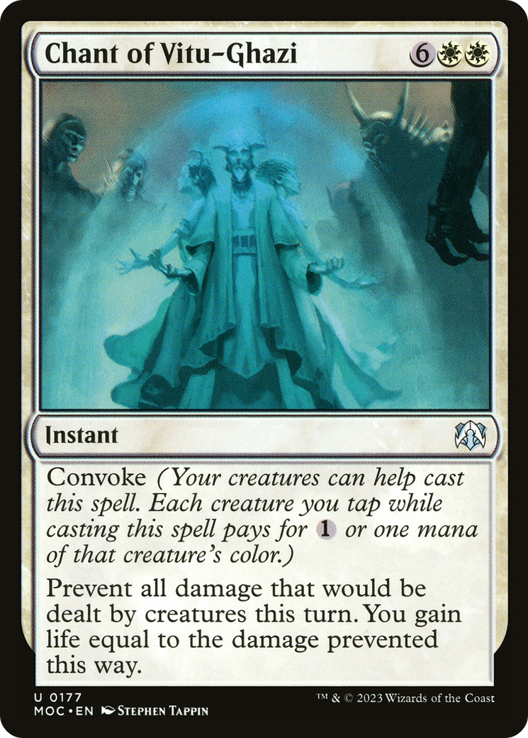 Chant of Vitu-Ghazi (MOC-177) [March of the Machine Commander] MTG Single Wizards of the Coast