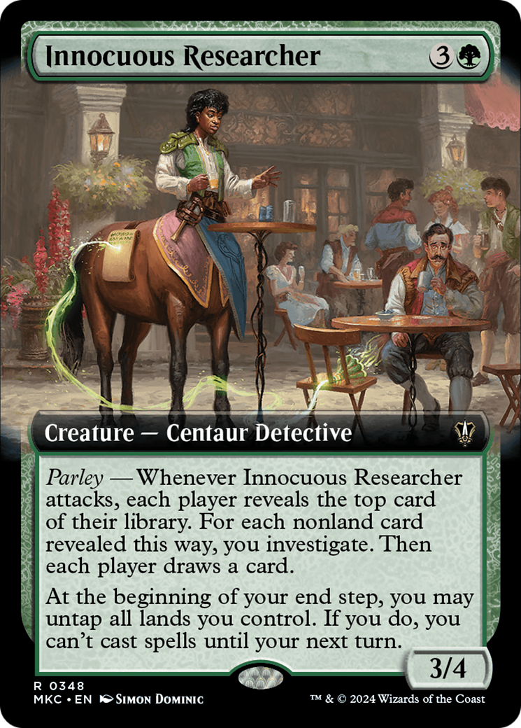 Innocuous Researcher (MKC-348) [Murders at Karlov Manor Commander] (Extended Art) MTG Single Wizards of the Coast