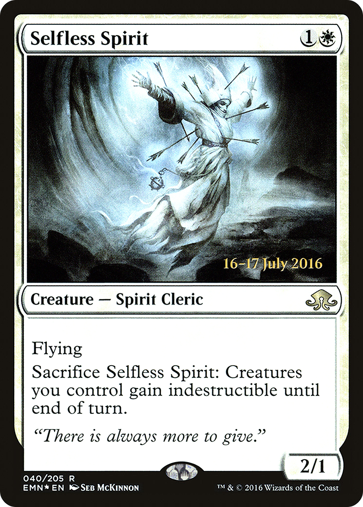 Selfless Spirit (PRE-040) [Eldritch Moon Promos] Foil MTG Single Wizards of the Coast