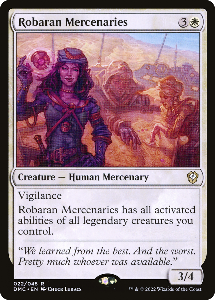 Robaran Mercenaries (DMC-022) [Dominaria United Commander] Foil MTG Single Wizards of the Coast