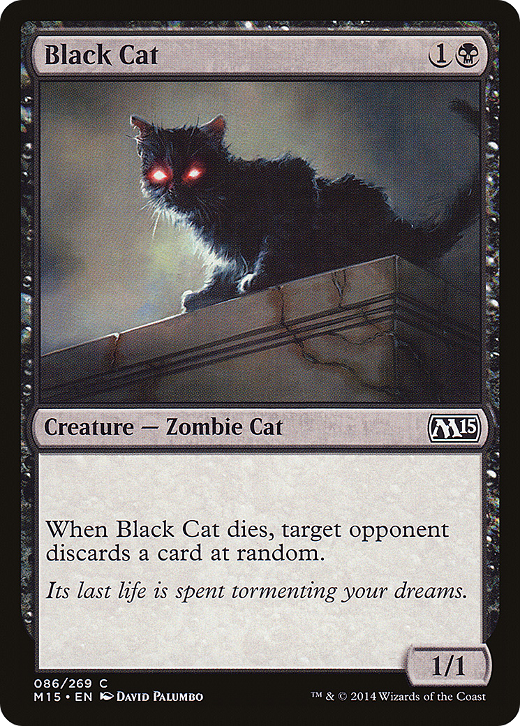 Black Cat (M15-086) [Magic 2015] Foil MTG Single Wizards of the Coast