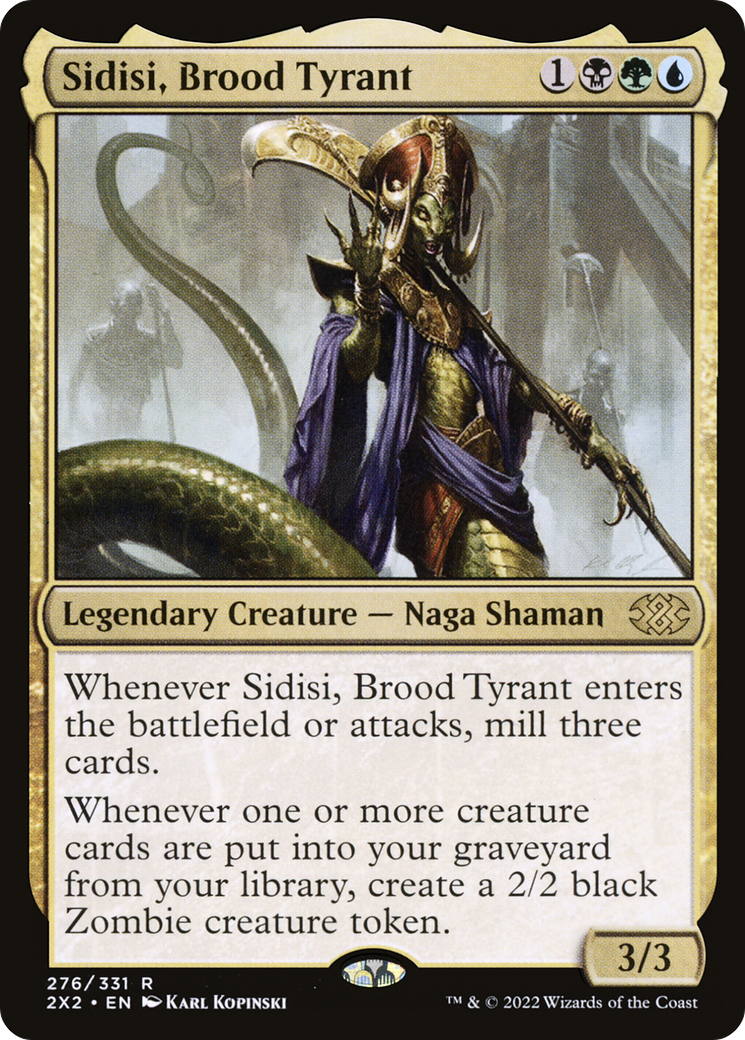 Sidisi, Brood Tyrant (2X2-276) [Double Masters 2022] MTG Single Wizards of the Coast