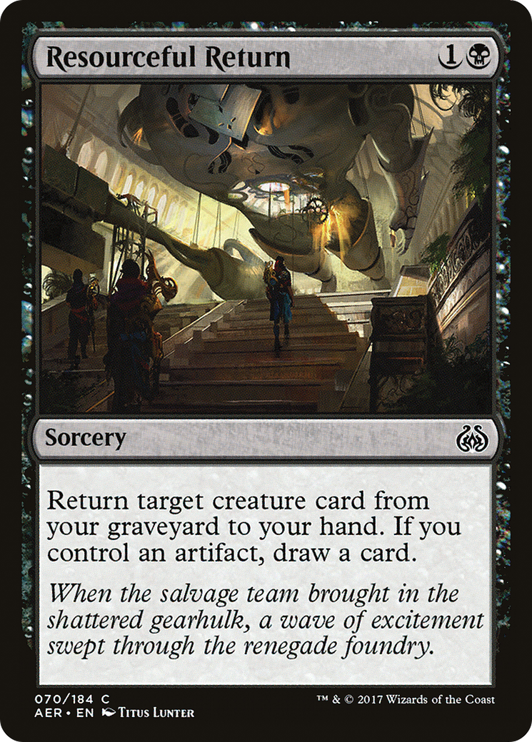 Resourceful Return (AER-070) [Aether Revolt] MTG Single Wizards of the Coast