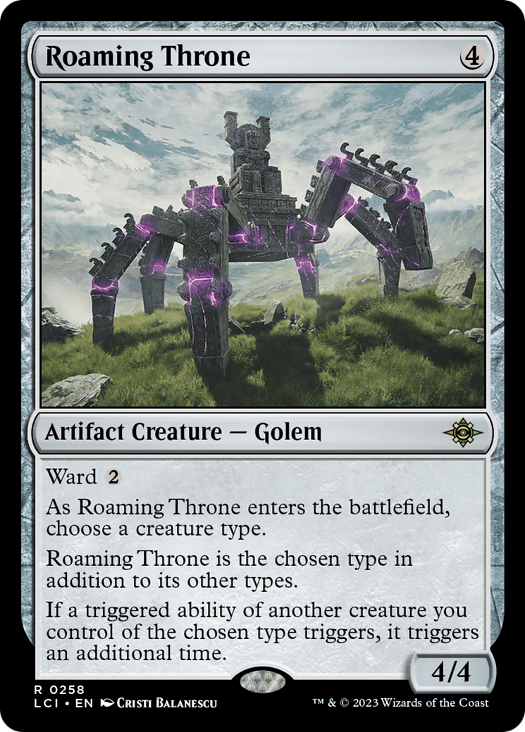 Roaming Throne (LCI-258) [The Lost Caverns of Ixalan] Foil MTG Single Wizards of the Coast