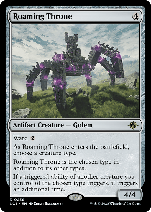 Roaming Throne (LCI-258) [The Lost Caverns of Ixalan] Foil MTG Single Wizards of the Coast