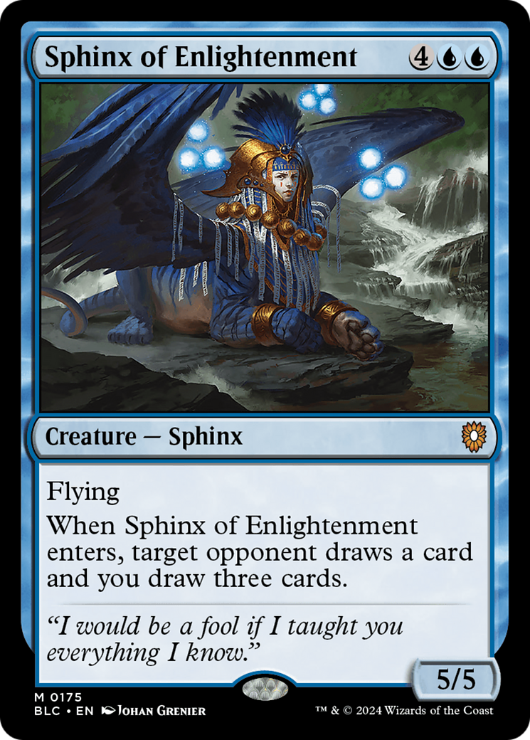 Sphinx of Enlightenment (BLC-175) [Bloomburrow Commander] MTG Single Wizards of the Coast