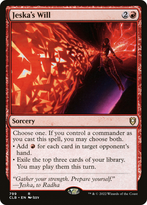 Jeska's Will (CLB-799) [Commander Legends: Battle for Baldur's Gate] MTG Single Wizards of the Coast