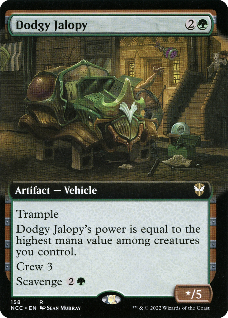 Dodgy Jalopy (NCC-158) [New Capenna Commander] (Extended Art) MTG Single Wizards of the Coast