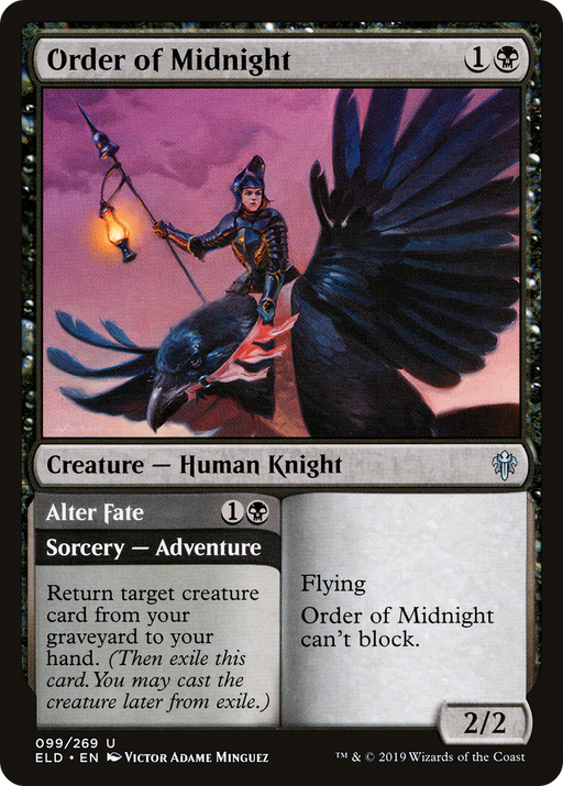 Order of Midnight // Alter Fate (ELD-099) [Throne of Eldraine] MTG Single Wizards of the Coast