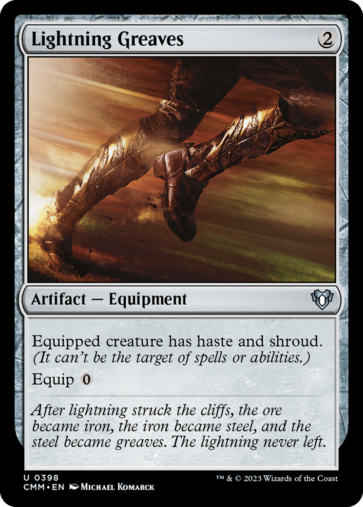 Lightning Greaves (CMM-398) [Commander Masters] Foil MTG Single Wizards of the Coast