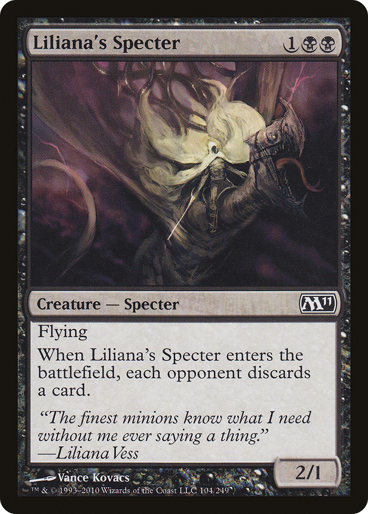 Liliana's Specter (M11-104) [Magic 2011] Foil MTG Single Wizards of the Coast