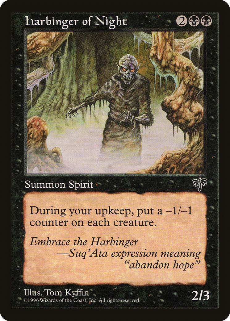 Harbinger of Night (MIR-) [Mirage] MTG Single Wizards of the Coast