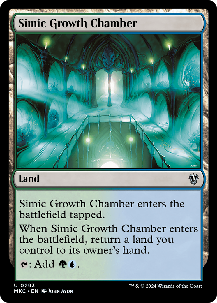 Simic Growth Chamber (MKC-293) [Murders at Karlov Manor Commander] MTG Single Wizards of the Coast
