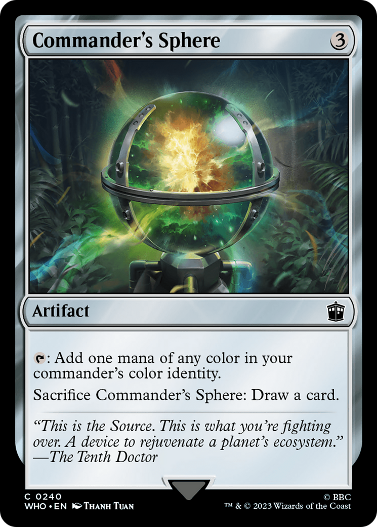 Commander's Sphere (WHO-240) [Doctor Who] Foil MTG Single Wizards of the Coast