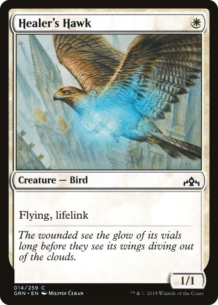 Healer's Hawk (GRN-014) [Guilds of Ravnica] Foil MTG Single Wizards of the Coast