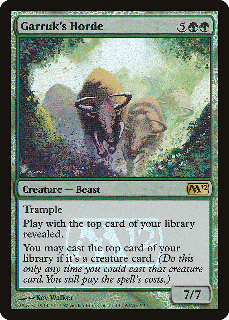 Garruk's Horde (LARP-176★) [Magic 2012 Promos] Foil MTG Single Wizards of the Coast