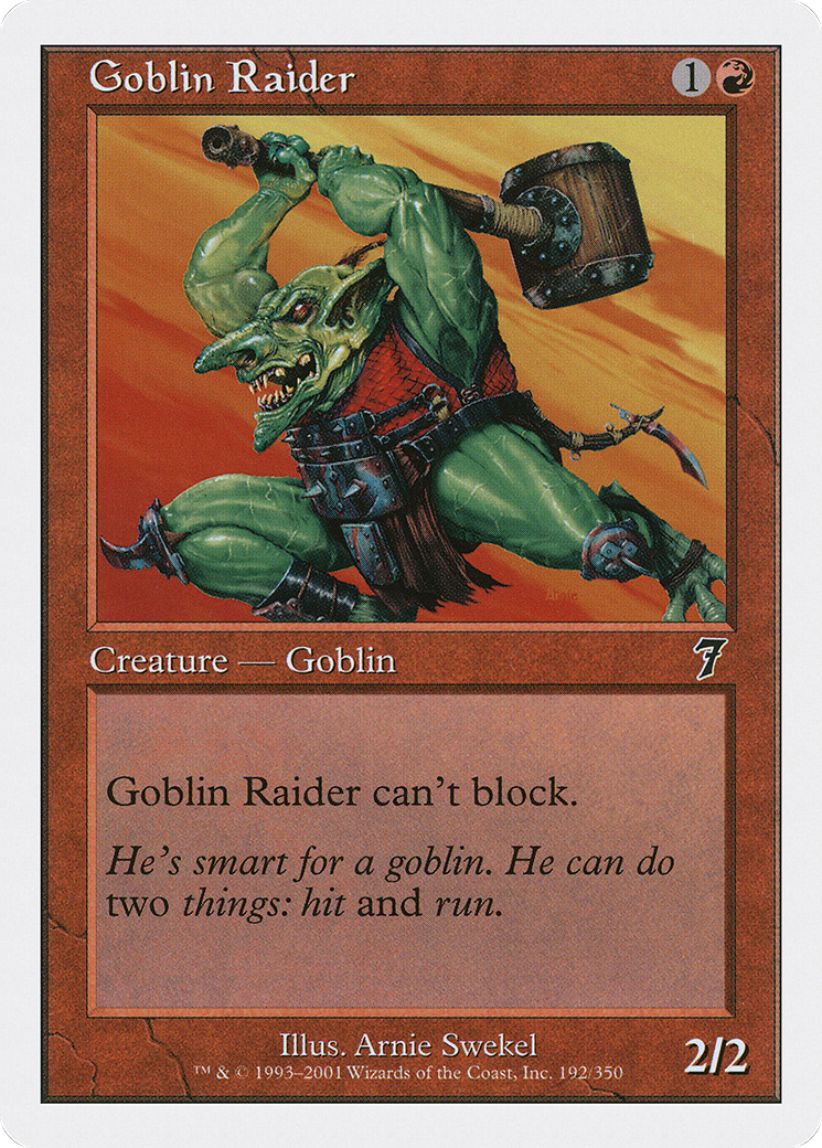 Goblin Raider (7ED-192) [7th Edition] MTG Single Wizards of the Coast