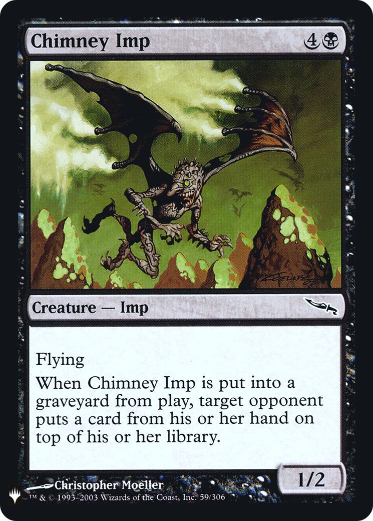 Chimney Imp (LIST-059) [Mystery Booster] The List Foil MTG Single Wizards of the Coast