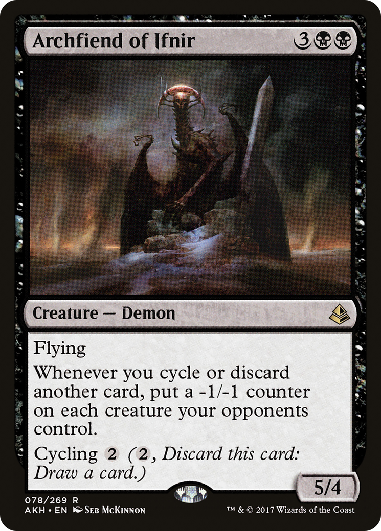 Archfiend of Ifnir (AKH-078) [Amonkhet] Foil MTG Single Wizards of the Coast