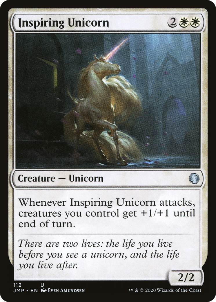 Inspiring Unicorn (JMP-112) [Jumpstart] MTG Single Wizards of the Coast