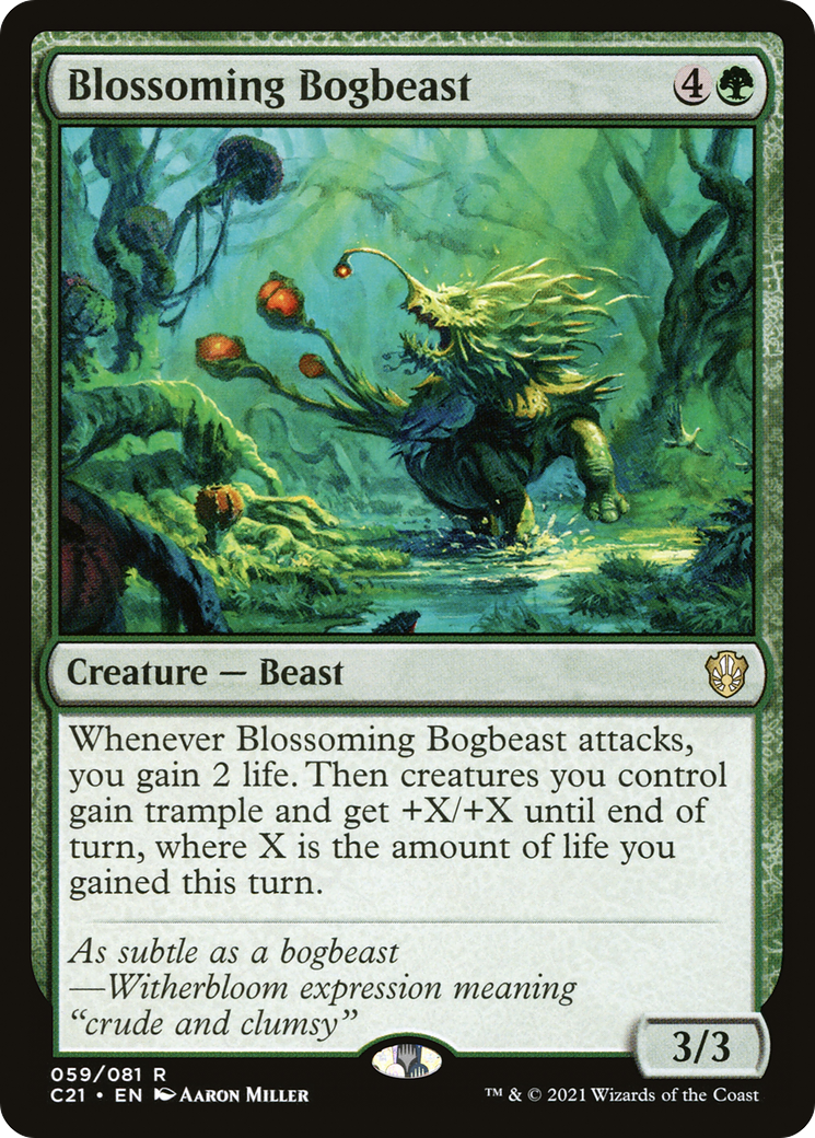 Blossoming Bogbeast (C21-059) [Commander 2021] MTG Single Wizards of the Coast