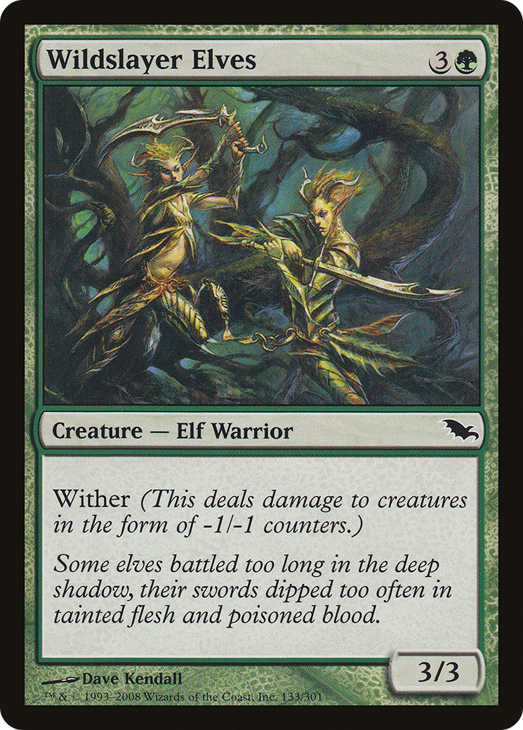 Wildslayer Elves (SHM-133) [Shadowmoor] Foil MTG Single Wizards of the Coast