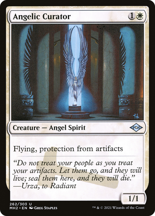 Angelic Curator (MH2-262) [Modern Horizons 2] Foil MTG Single Wizards of the Coast