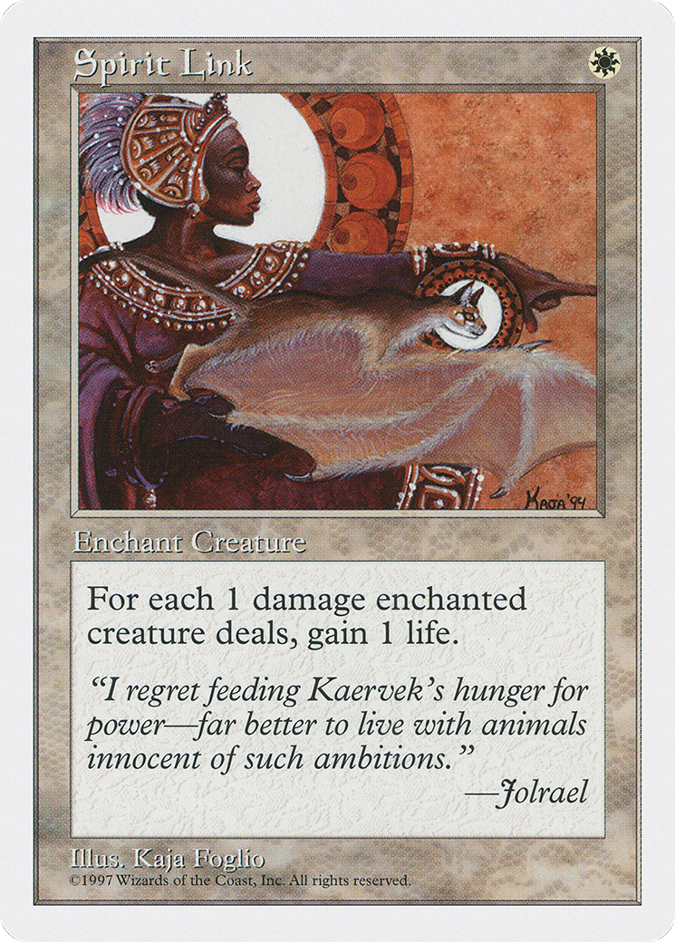 Spirit Link (5ED-064) [Fifth Edition] MTG Single Wizards of the Coast