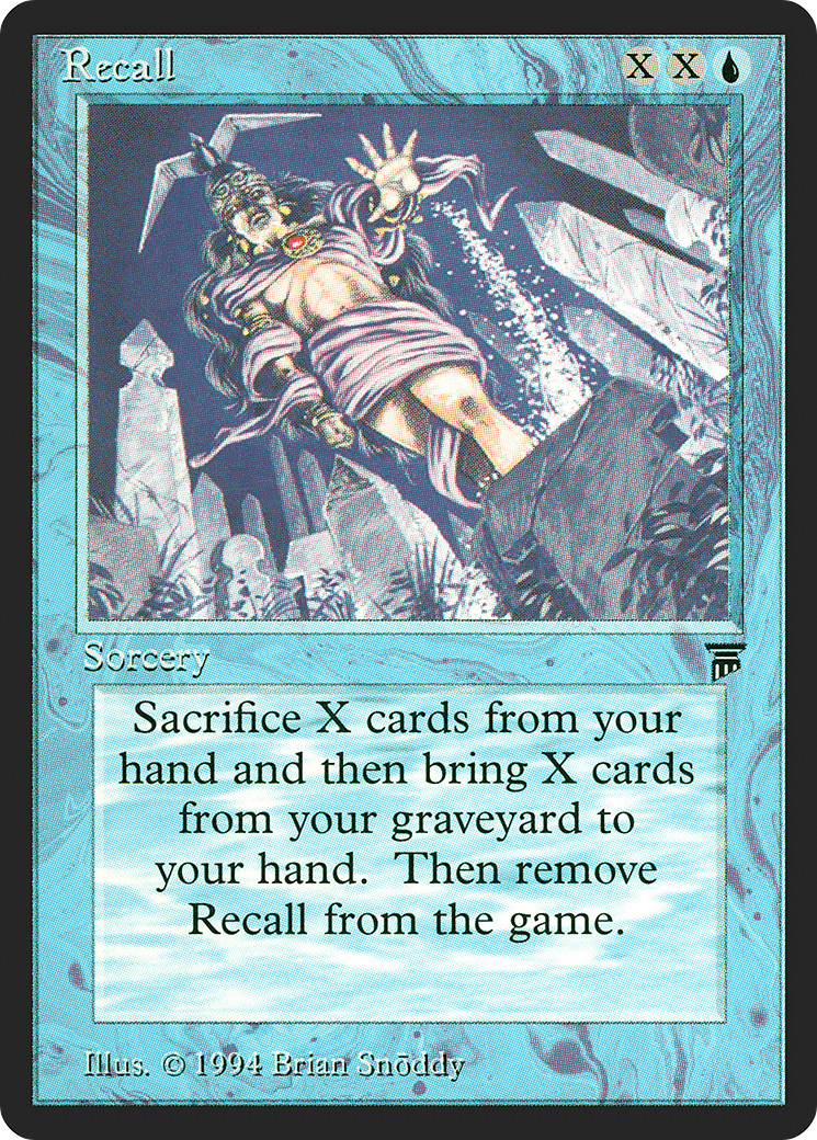 Recall (LEG-070) [Oldschool] Legends MTG Single Wizards of the Coast
