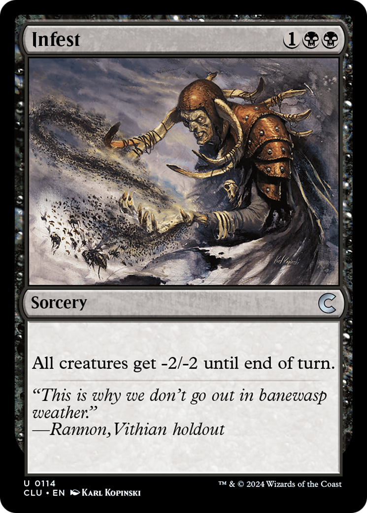 Infest (CLU-114) [Ravnica: Clue Edition] MTG Single Wizards of the Coast