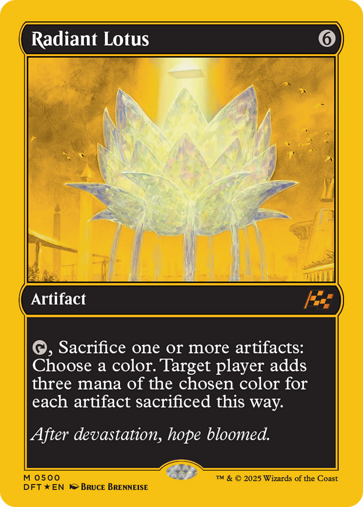 Radiant Lotus (First-Place Foil) (DFT-500) [Aetherdrift] Foil MTG Single Wizards of the Coast