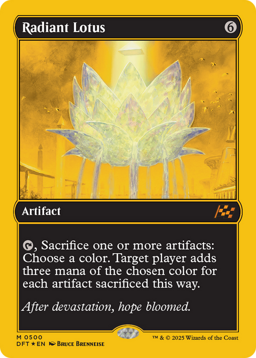 Radiant Lotus (First-Place Foil) (DFT-500) [Aetherdrift] Foil MTG Single Wizards of the Coast