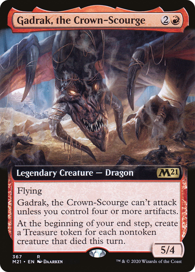 Gadrak, the Crown-Scourge (M21-367) [Core Set 2021] (Extended Art) MTG Single Wizards of the Coast