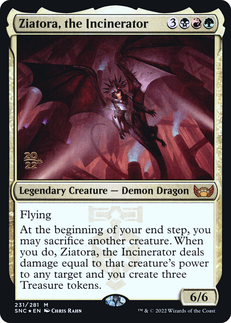 Ziatora, the Incinerator (PRE-231) [Streets of New Capenna Promos] Foil MTG Single Wizards of the Coast