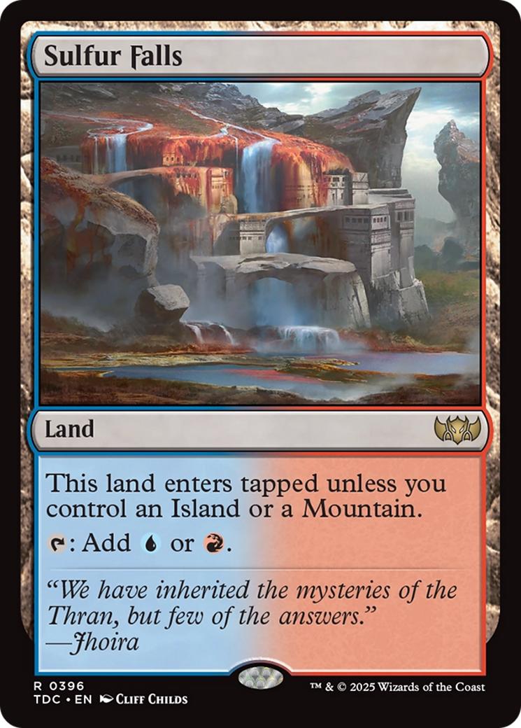 Sulfur Falls (TDC-396) [Commander: Tarkir: Dragonstorm] MTG Single Wizards of the Coast