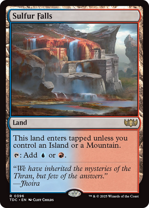 Sulfur Falls (TDC-396) [Commander: Tarkir: Dragonstorm] MTG Single Wizards of the Coast